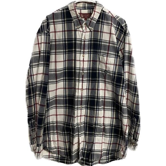 Roper Mens Western Shirt Extra Large (XL) Plaid Long Sleeve - Picture 1 of 4